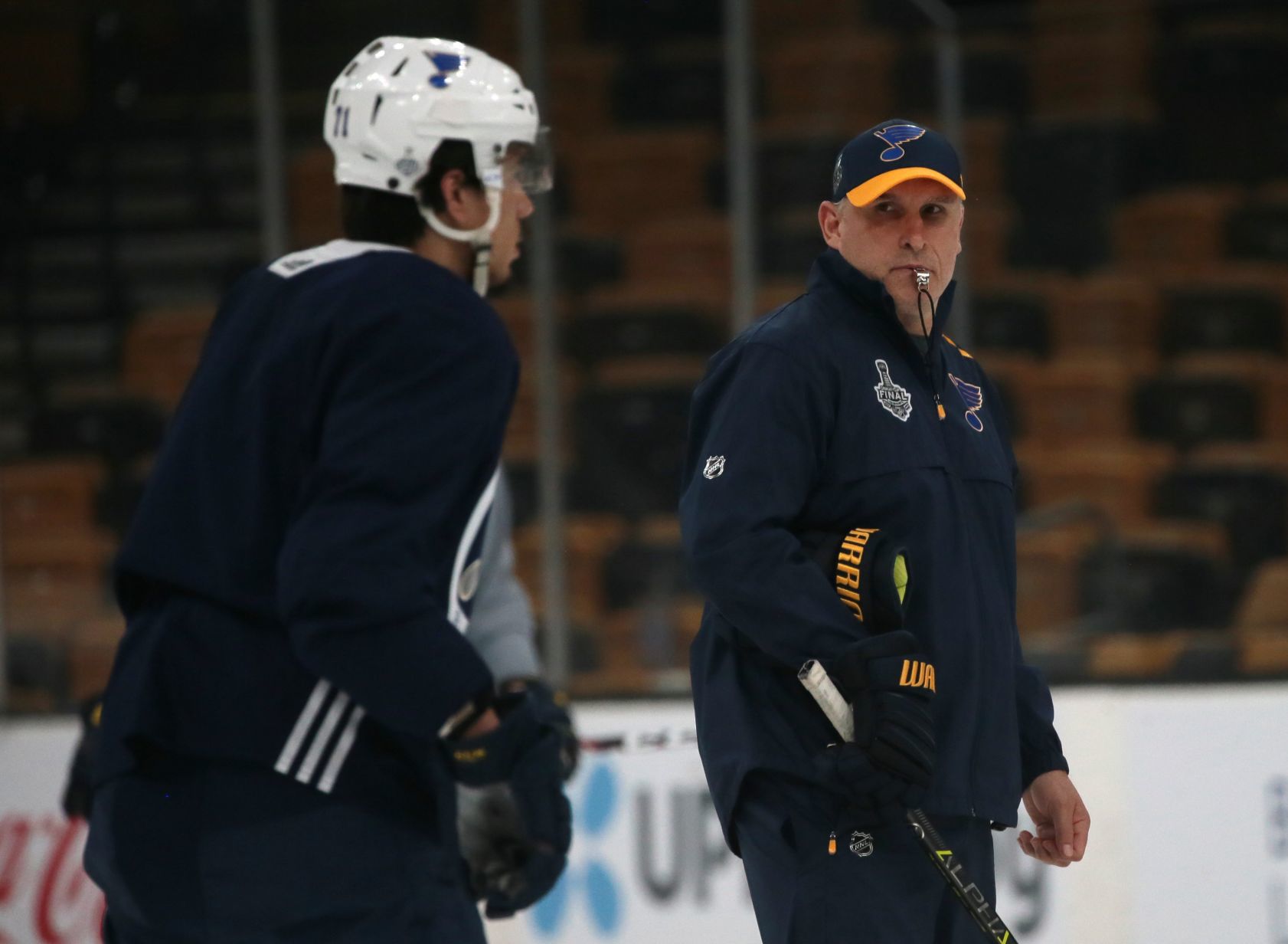 Blues practice at the TD Garden
